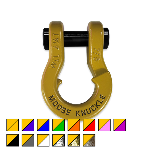 Jowl Recovery Split Shackle 7/8 Detonator Yellow Moose Knuckle Offroad