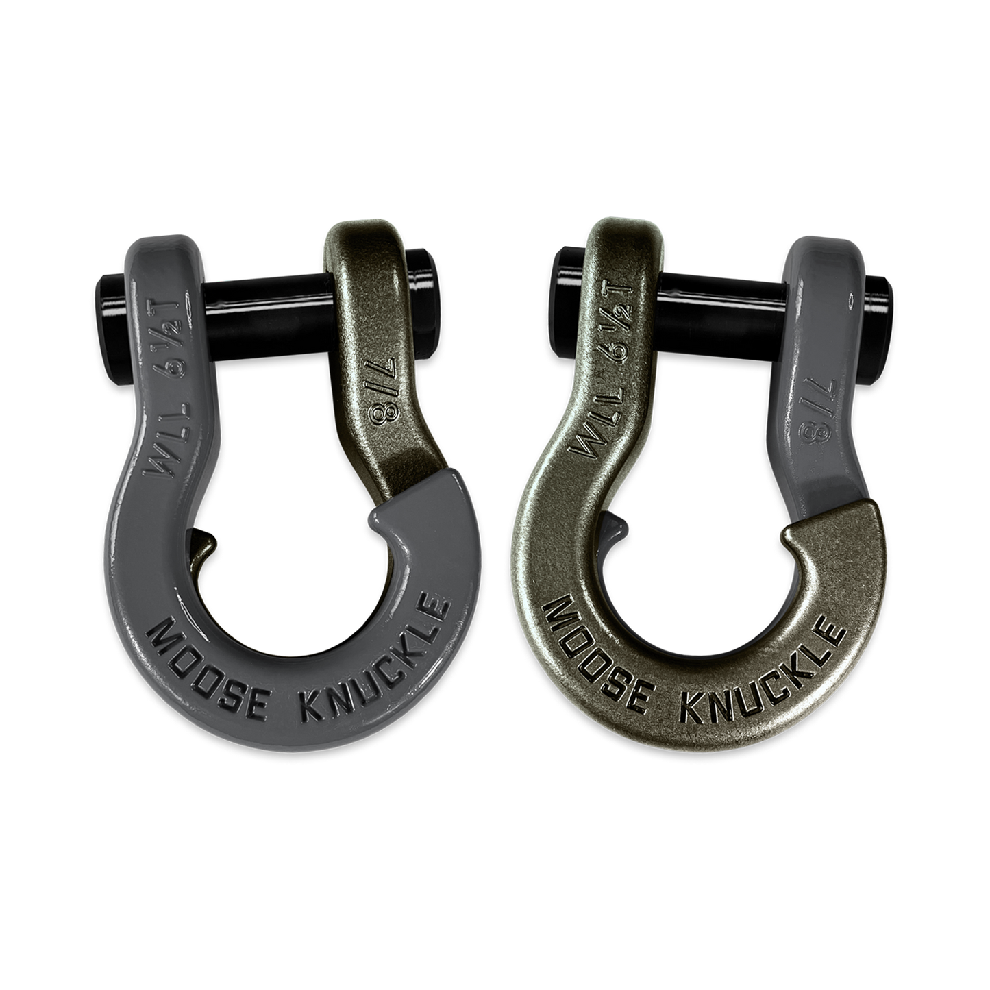 Jowl Recovery Split Shackle 7/8 Gun Gray Moose Knuckle Offroad