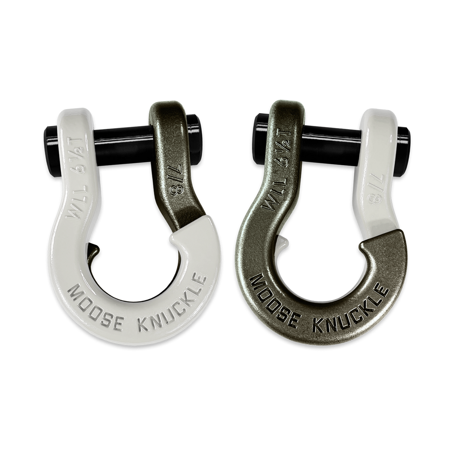 Jowl Recovery Split Shackle 7/8 Pure White Moose Knuckle Offroad