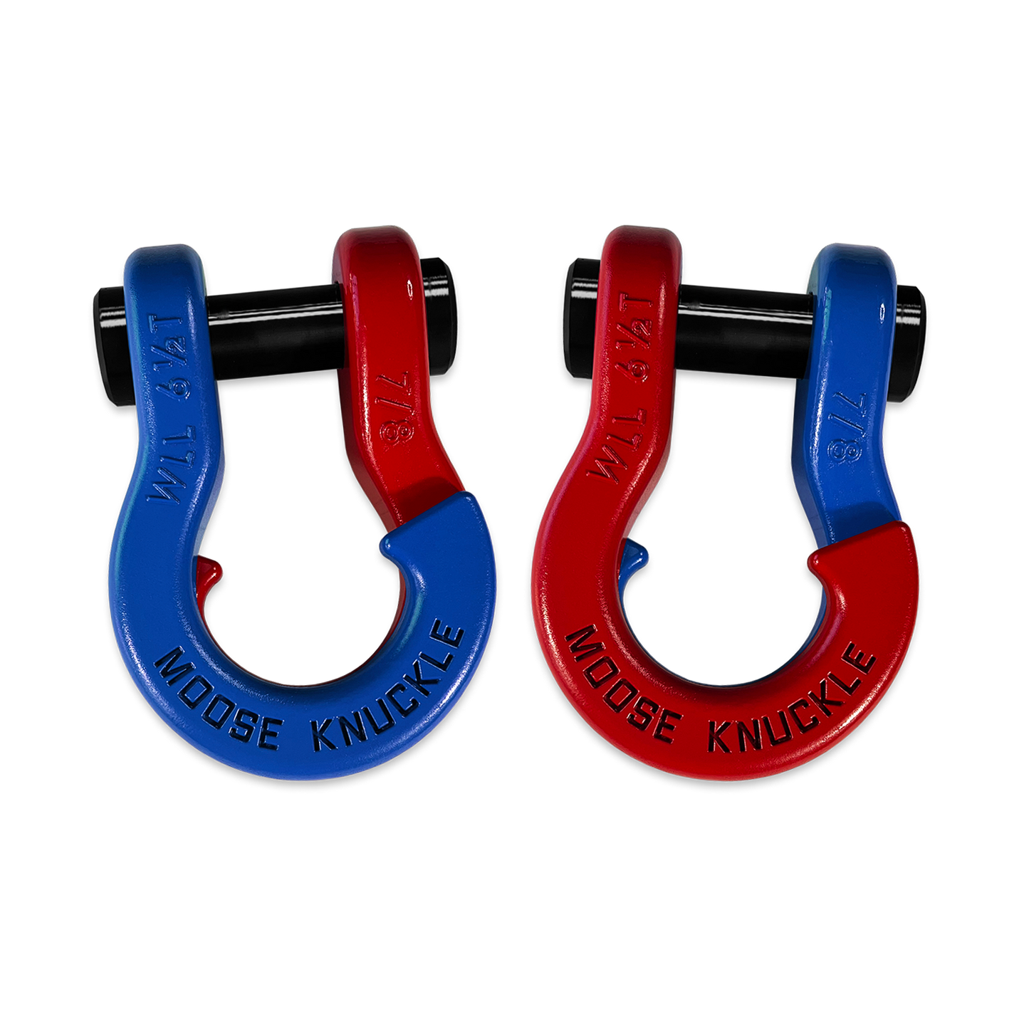 Jowl Recovery Split Shackle 7/8 Blue Balls Moose Knuckle Offroad