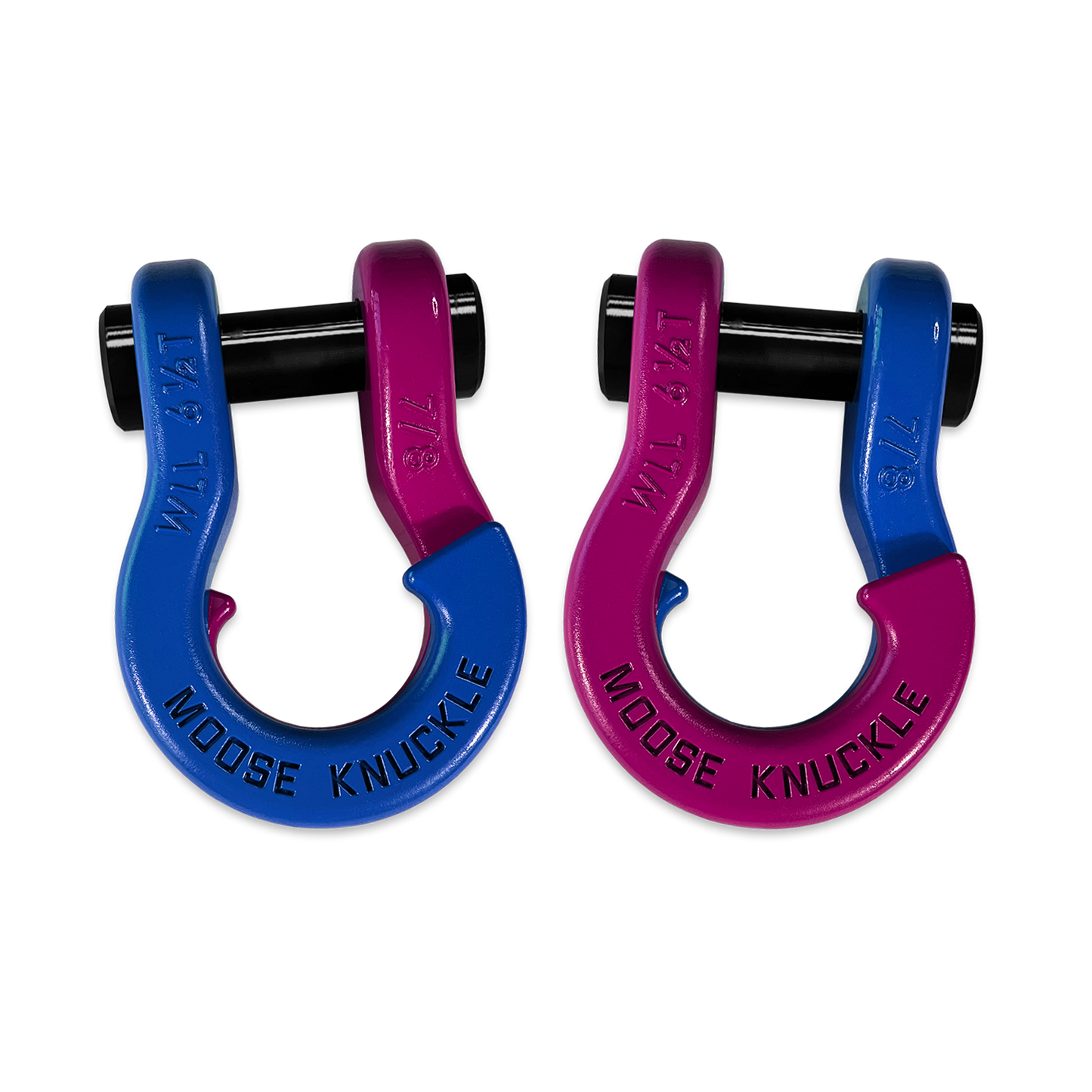 Jowl Recovery Split Shackle 7/8 Blue Balls Moose Knuckle Offroad