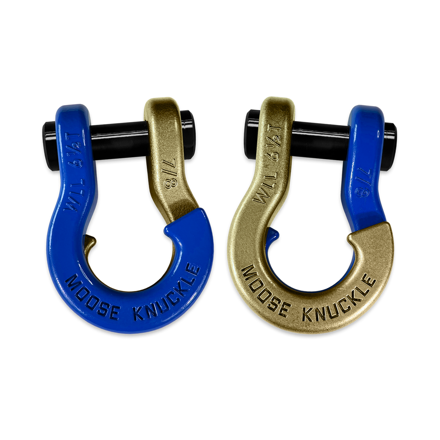 Jowl Recovery Split Shackle 7/8 Blue Balls Moose Knuckle Offroad
