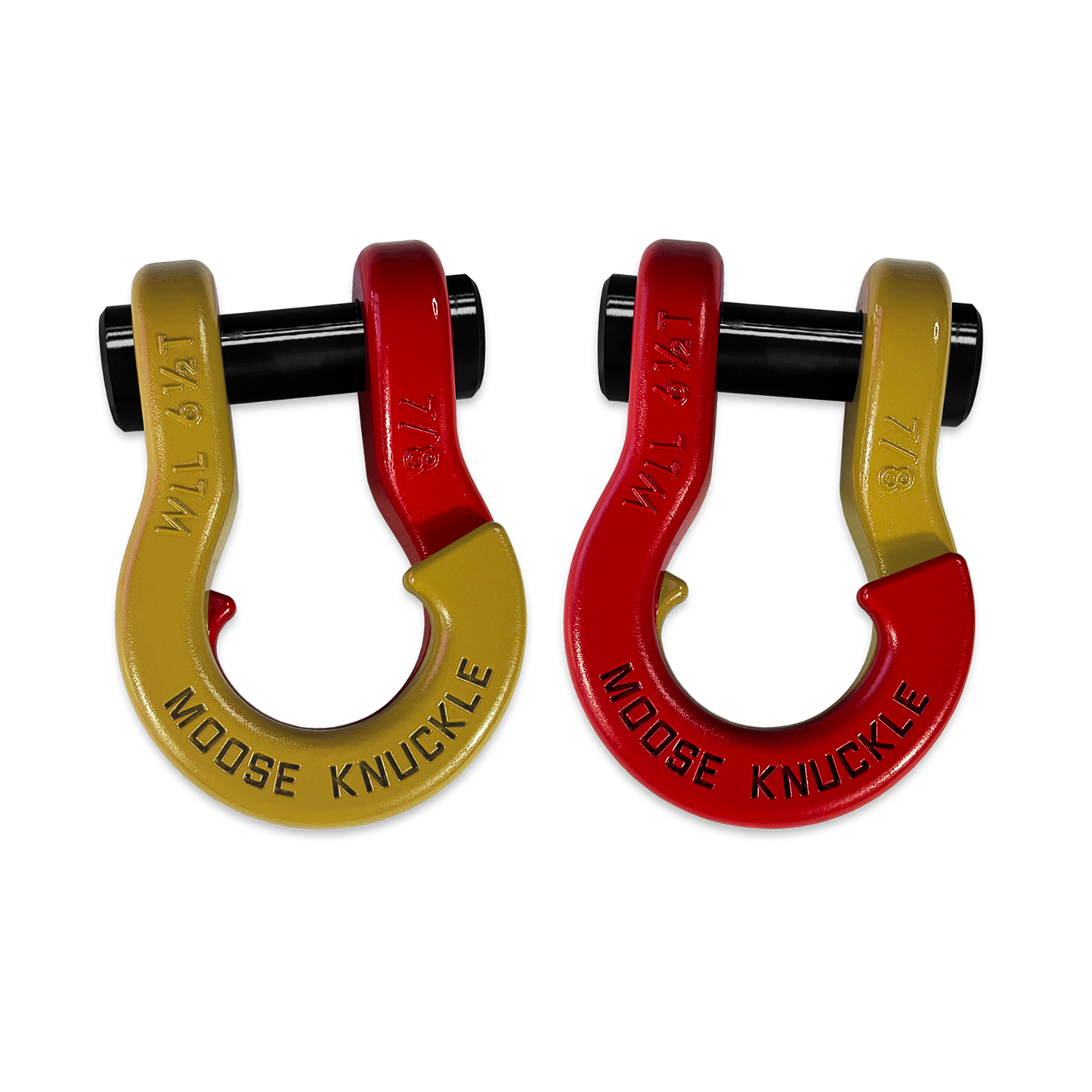 Jowl Recovery Split Shackle 7/8 Detonator Yellow Moose Knuckle Offroad