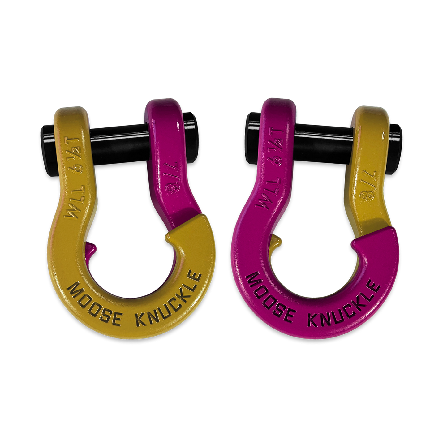 Jowl Recovery Split Shackle 7/8 Detonator Yellow Moose Knuckle Offroad