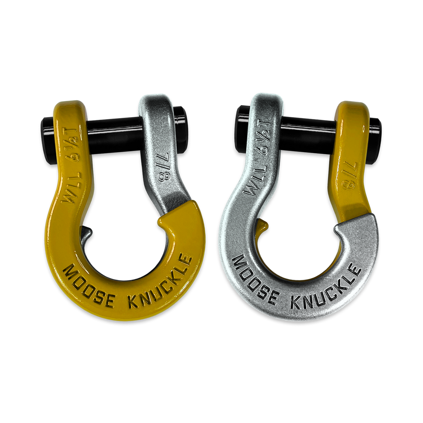 Jowl Recovery Split Shackle 7/8 Detonator Yellow Moose Knuckle Offroad