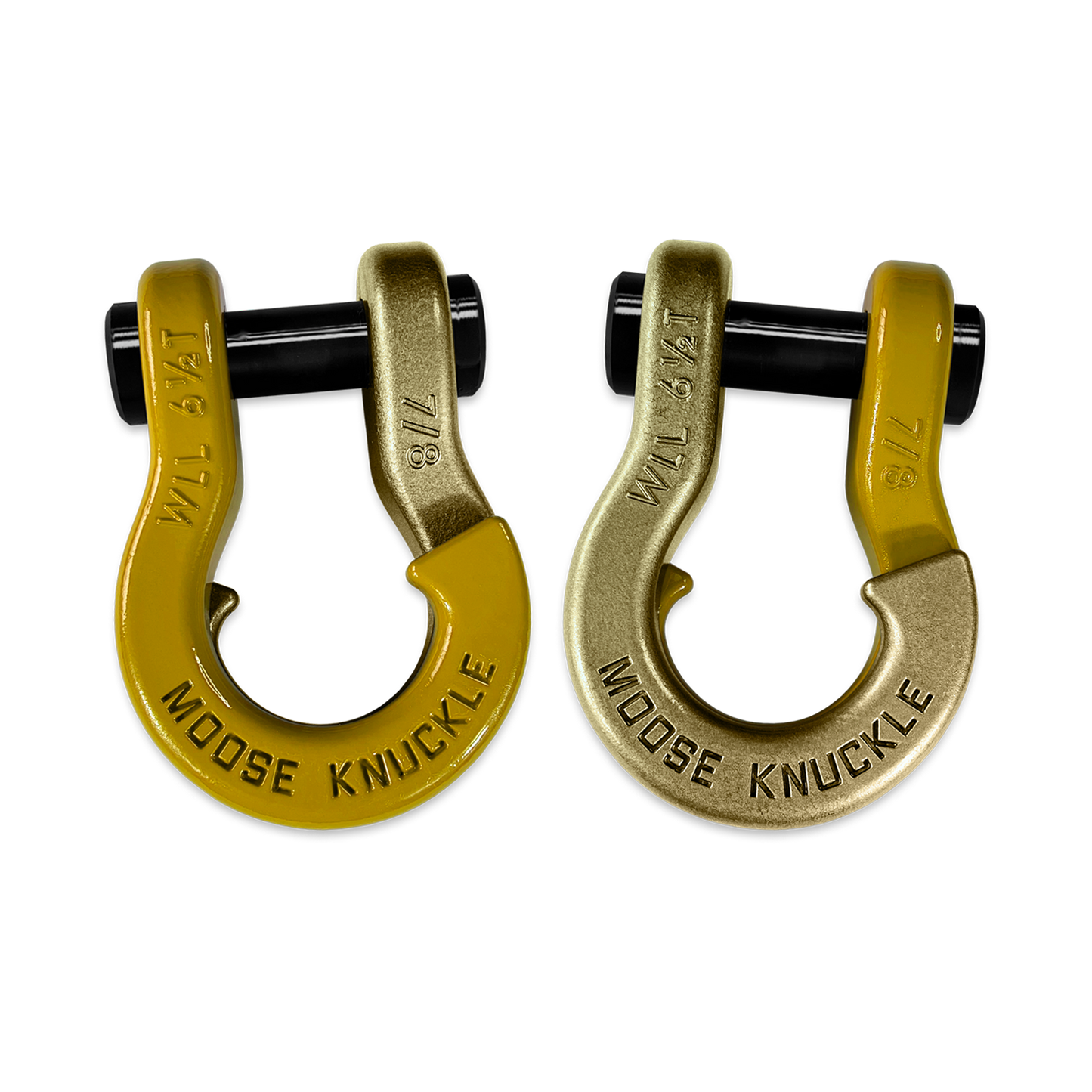 Jowl Recovery Split Shackle 7/8 Detonator Yellow Moose Knuckle Offroad