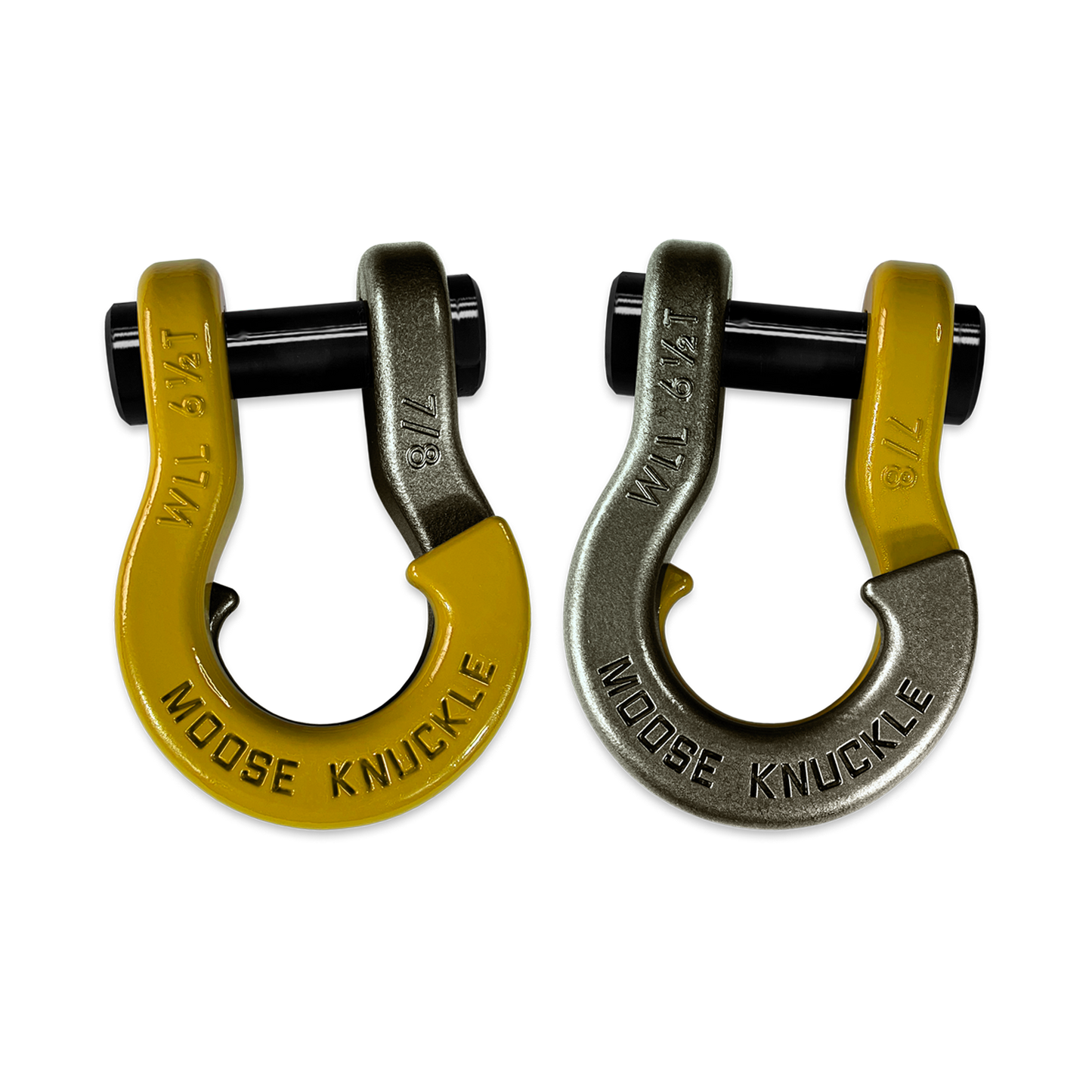 Jowl Recovery Split Shackle 7/8 Detonator Yellow Moose Knuckle Offroad