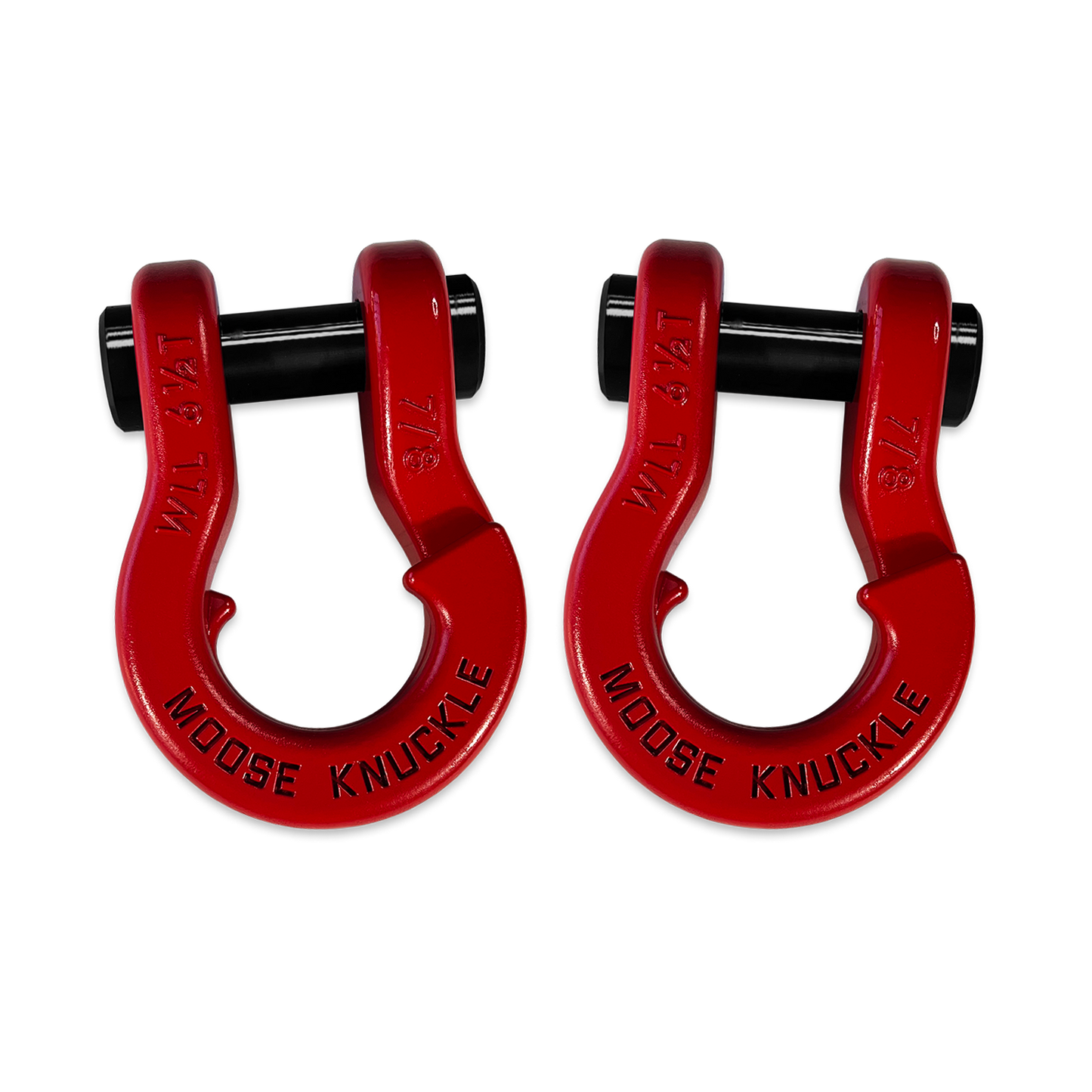 Jowl Recovery Split Shackle 7/8 Flame Red Moose Knuckle Offroad