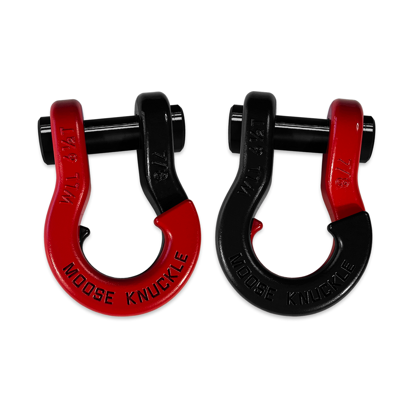 Jowl Recovery Split Shackle 7/8 Flame Red Moose Knuckle Offroad
