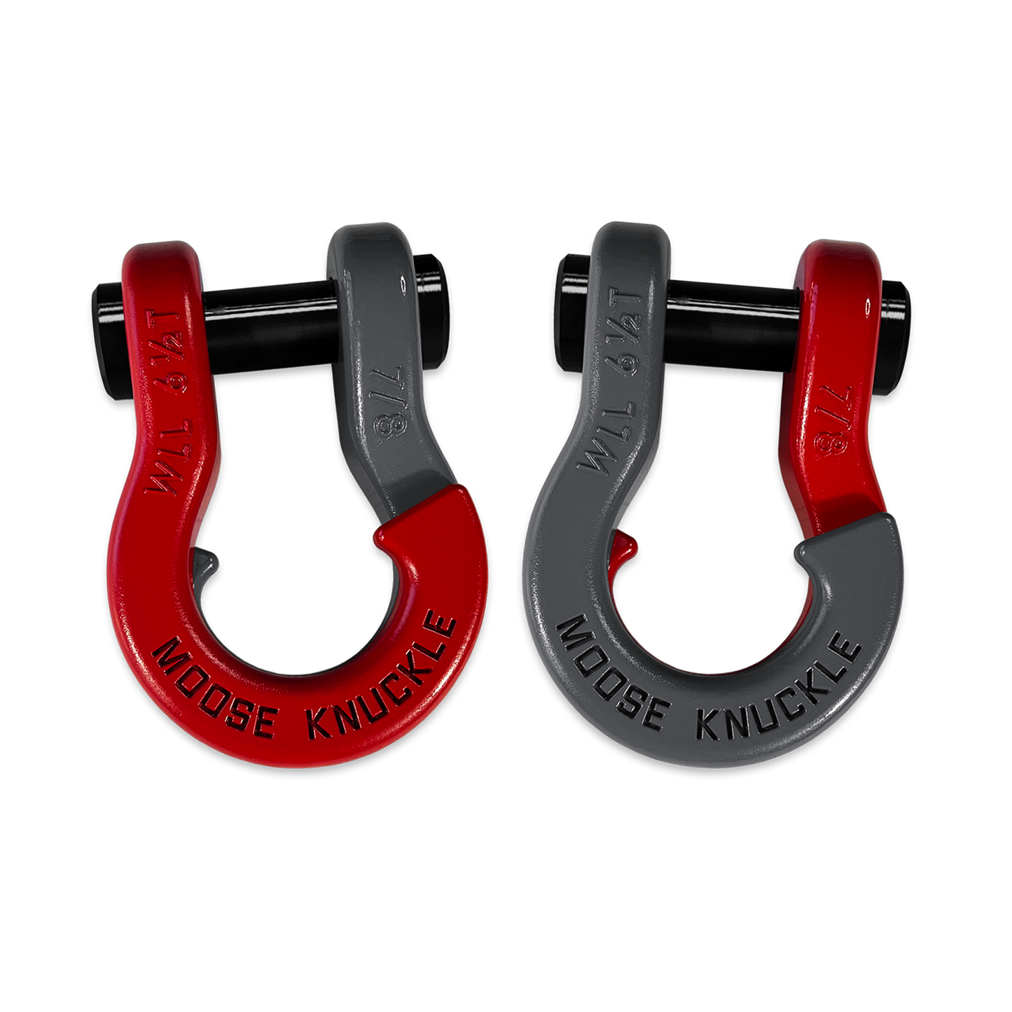 Jowl Recovery Split Shackle 7/8 Flame Red Moose Knuckle Offroad