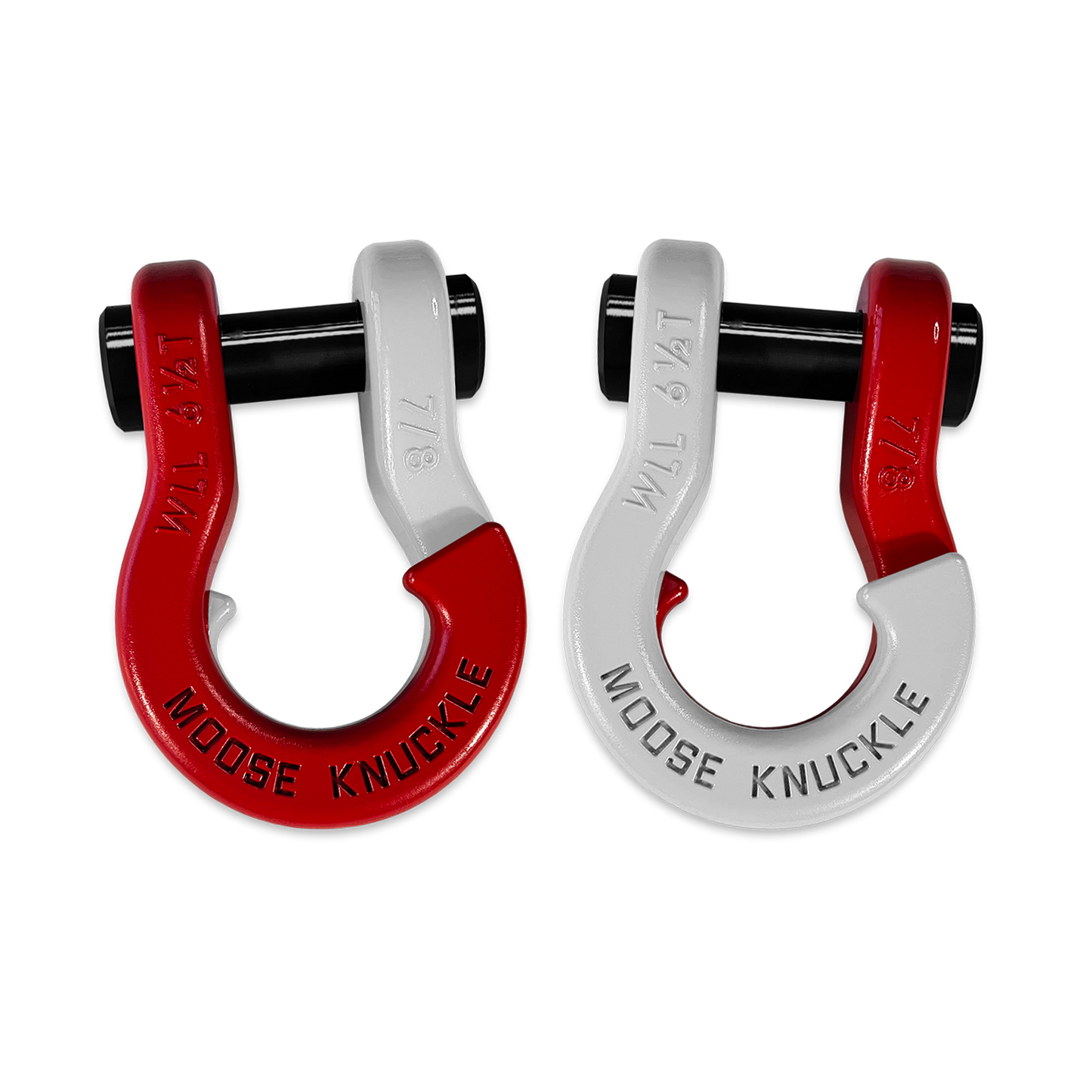 Jowl Recovery Split Shackle 7/8 Flame Red Moose Knuckle Offroad