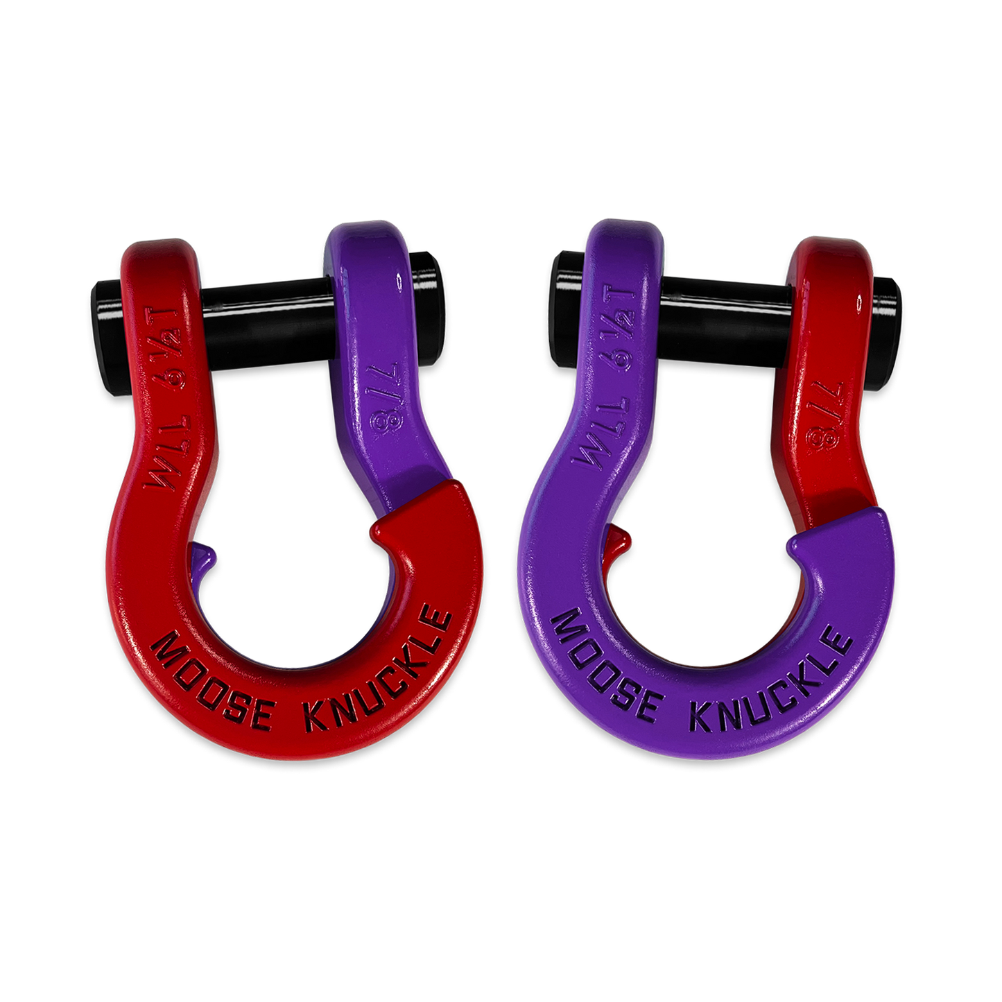 Jowl Recovery Split Shackle 7/8 Flame Red Moose Knuckle Offroad