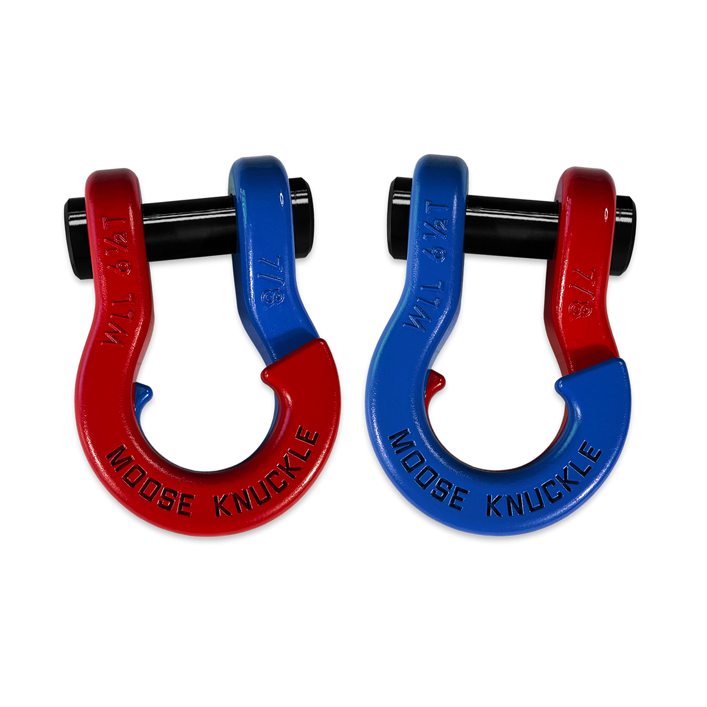 Jowl Recovery Split Shackle 7/8 Flame Red Moose Knuckle Offroad