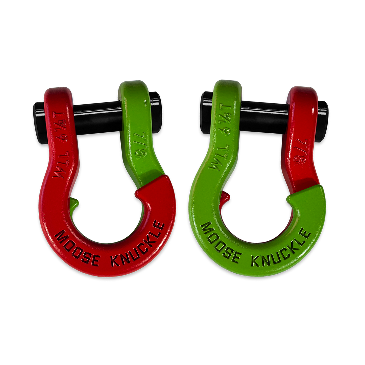 Jowl Recovery Split Shackle 7/8 Flame Red Moose Knuckle Offroad