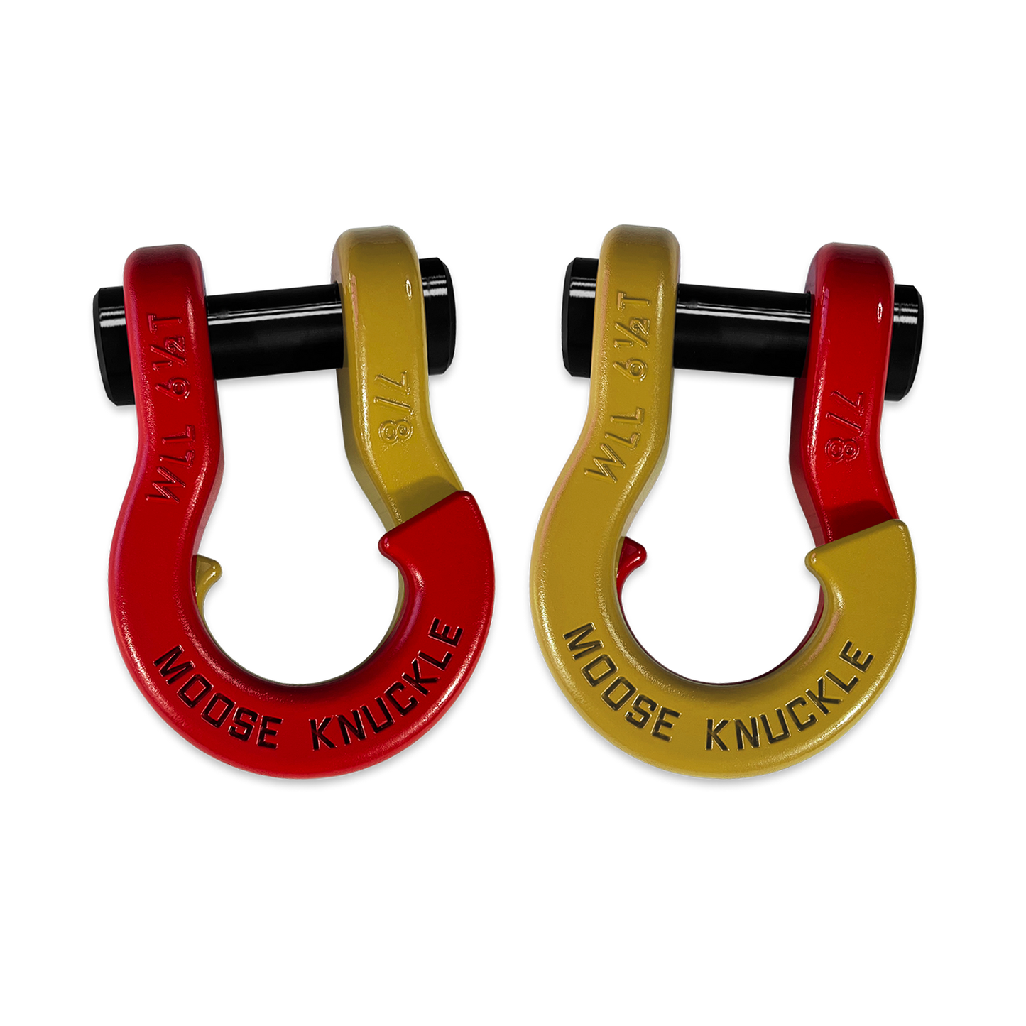 Jowl Recovery Split Shackle 7/8 Flame Red Moose Knuckle Offroad