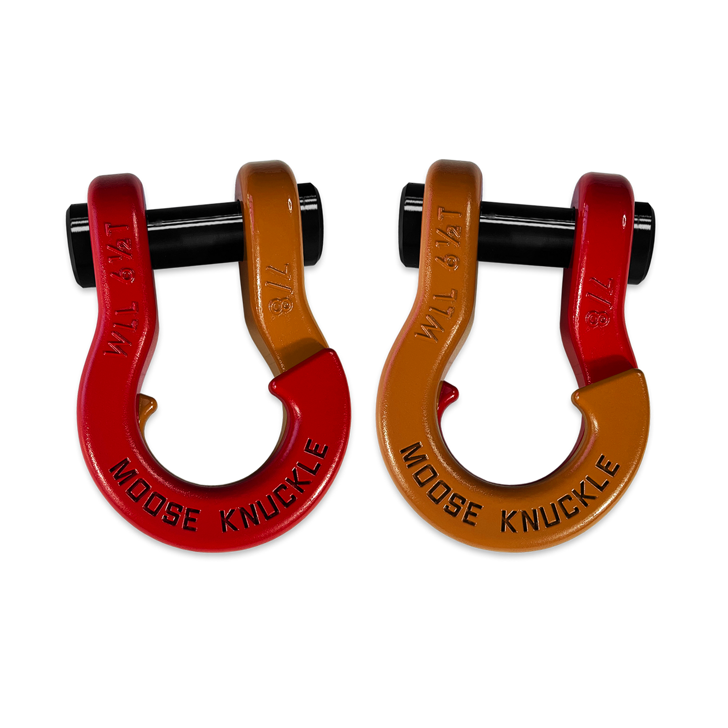 Jowl Recovery Split Shackle 7/8 Flame Red Moose Knuckle Offroad