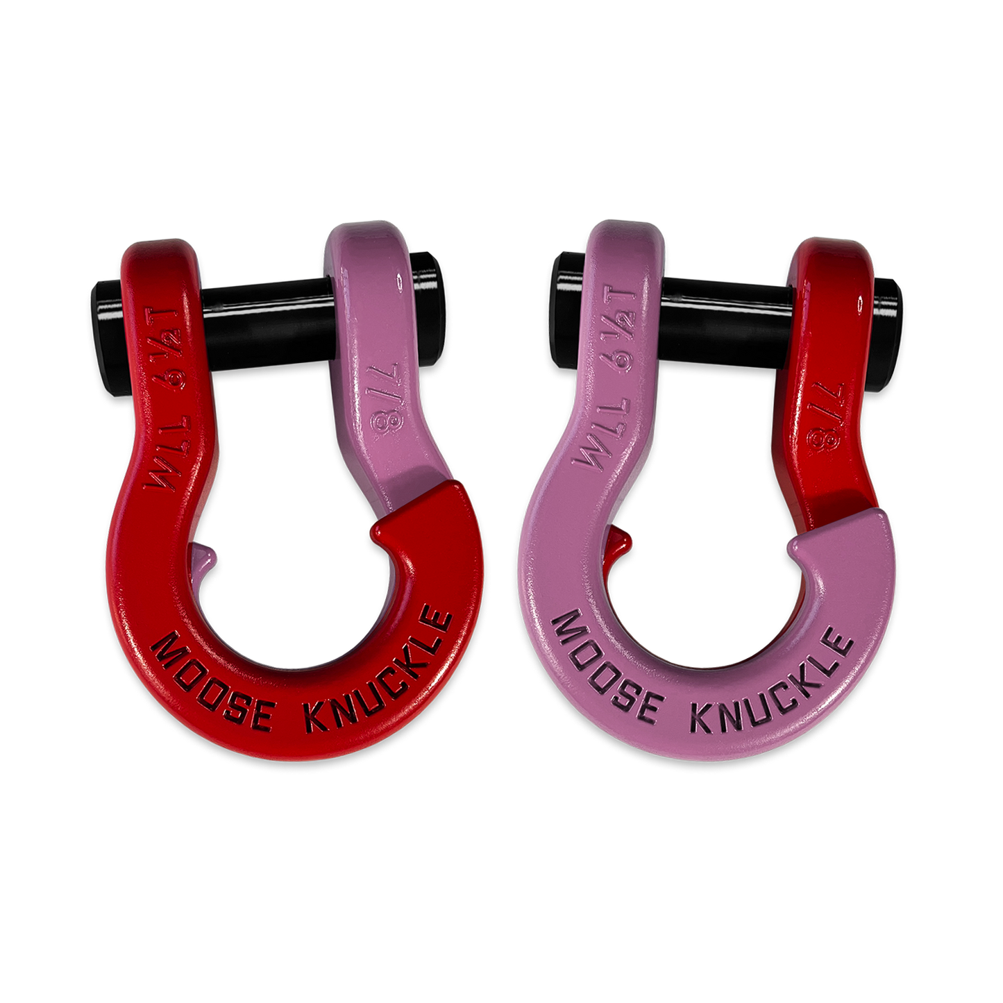 Jowl Recovery Split Shackle 7/8 Flame Red Moose Knuckle Offroad