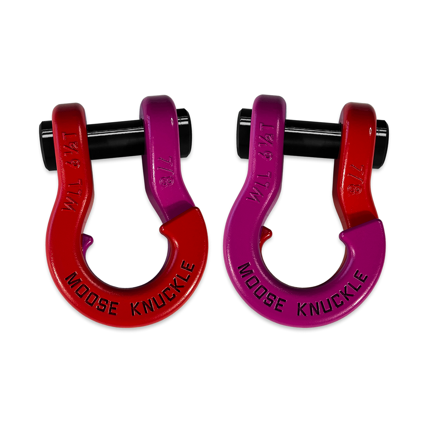 Jowl Recovery Split Shackle 7/8 Flame Red Moose Knuckle Offroad