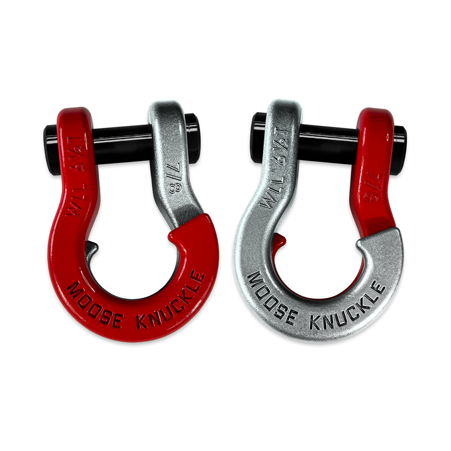 Jowl Recovery Split Shackle 7/8 Flame Red Moose Knuckle Offroad