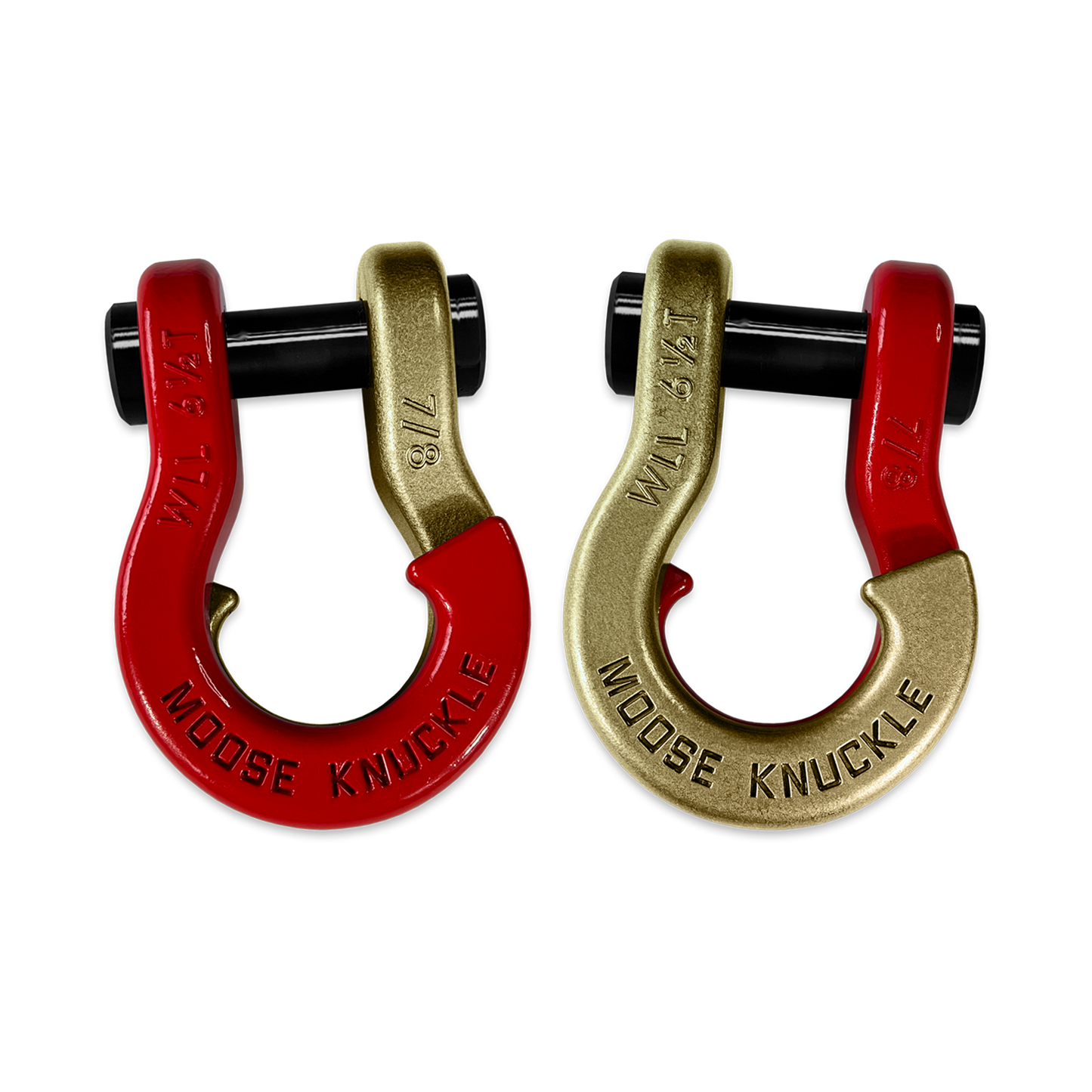 Jowl Recovery Split Shackle 7/8 Flame Red Moose Knuckle Offroad