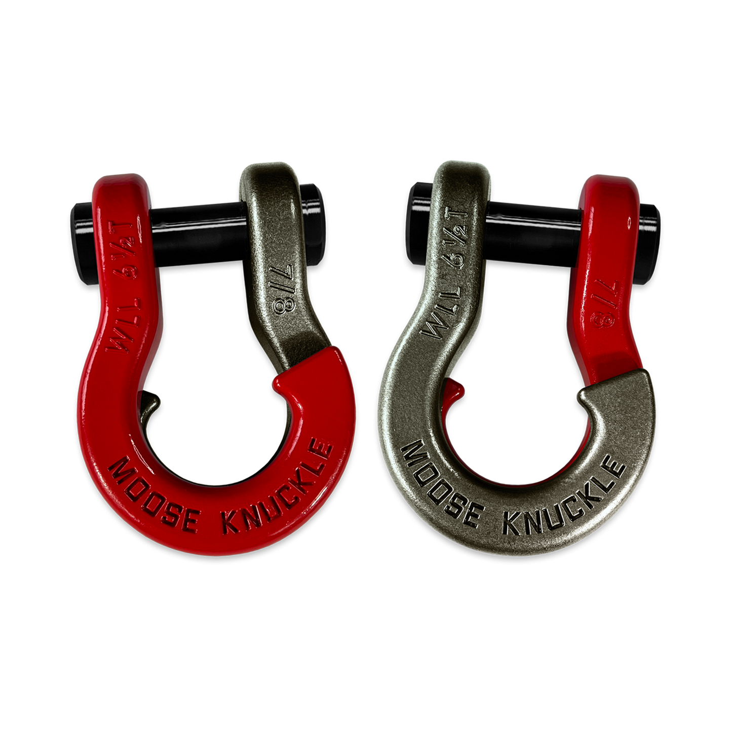 Jowl Recovery Split Shackle 7/8 Flame Red Moose Knuckle Offroad