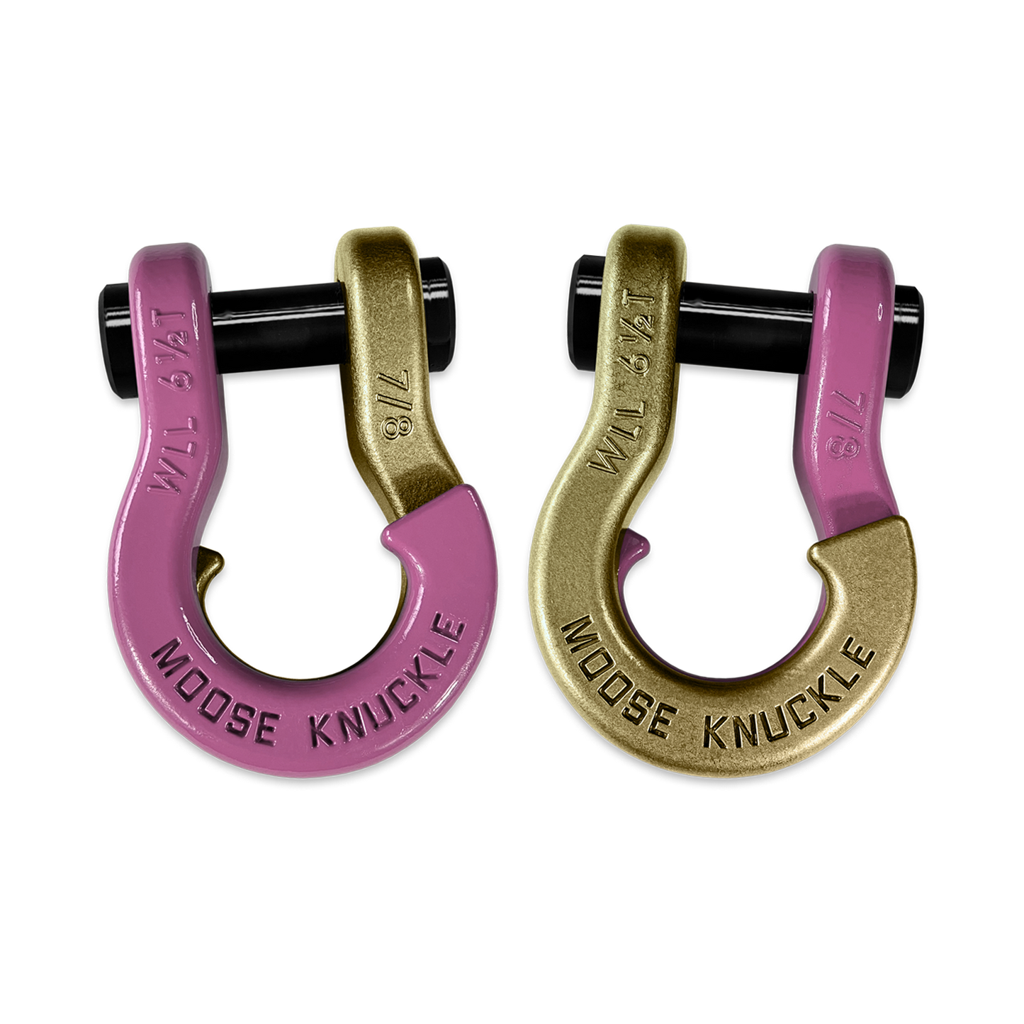 Jowl Recovery Split Shackle 7/8 Pretty Pink Moose Knuckle Offroad