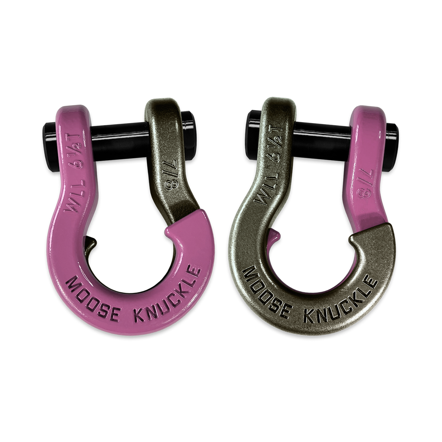 Jowl Recovery Split Shackle 7/8 Pretty Pink Moose Knuckle Offroad