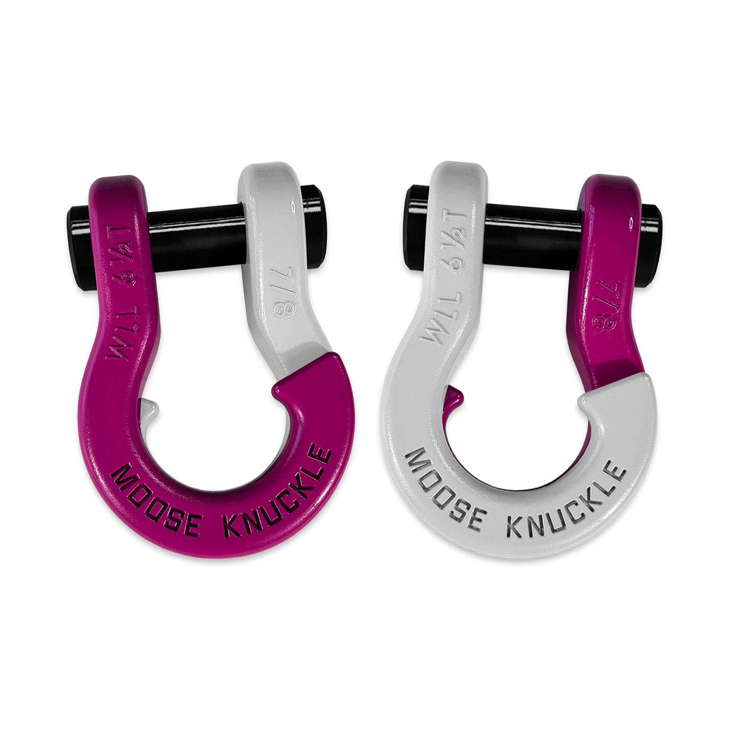 Jowl Recovery Split Shackle 7/8 Pogo Pink Moose Knuckle Offroad