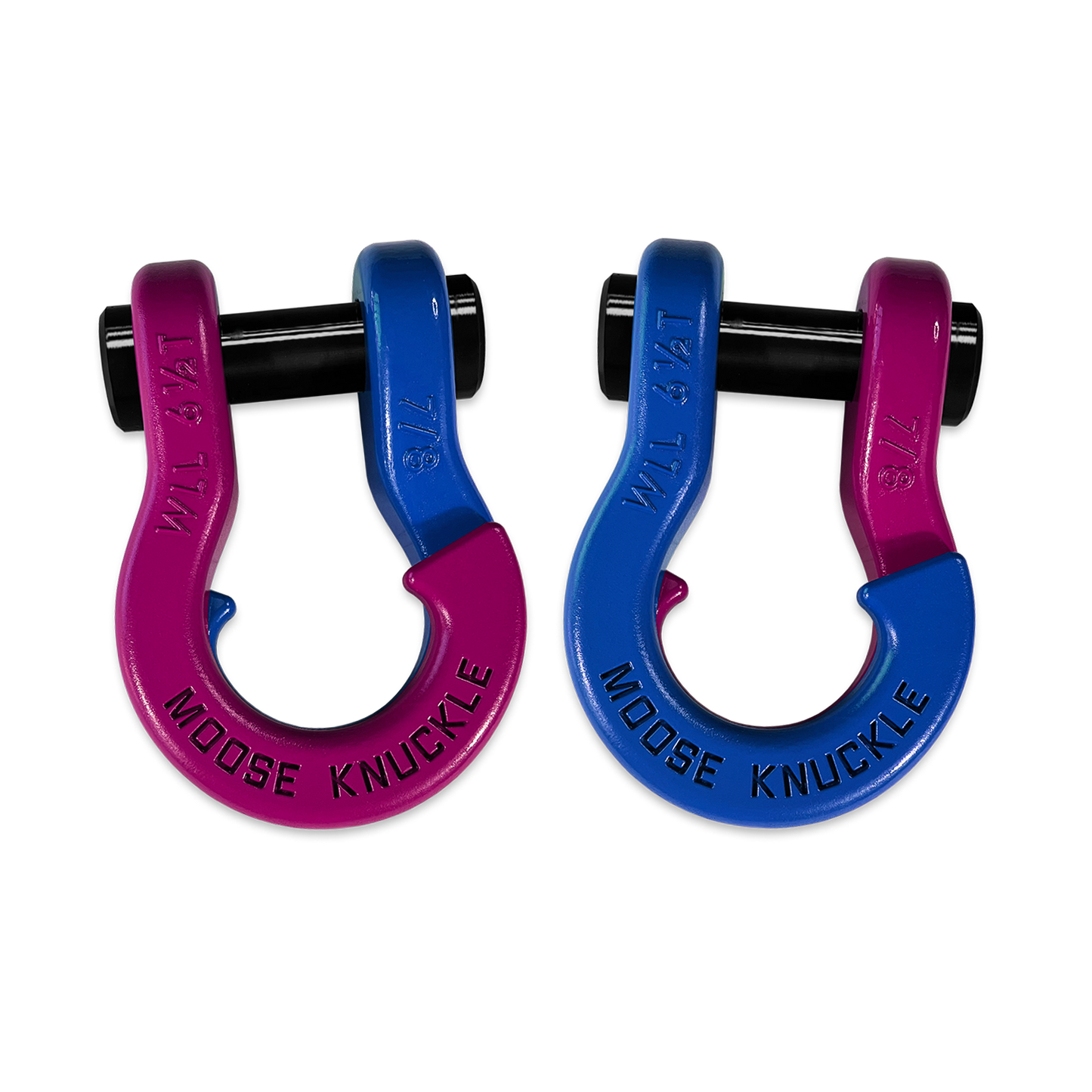 Jowl Recovery Split Shackle 7/8 Pogo Pink Moose Knuckle Offroad