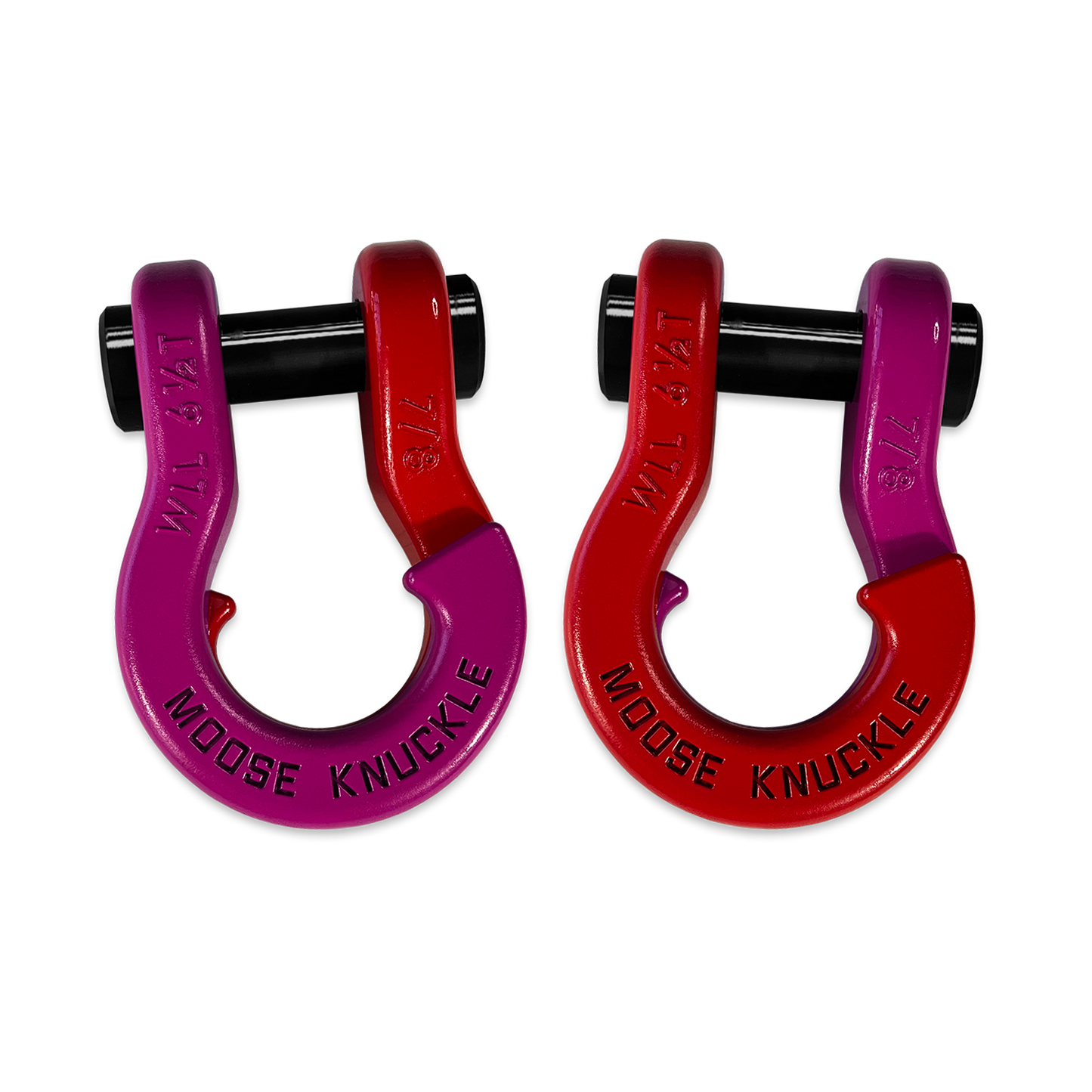 Jowl Recovery Split Shackle 7/8 Pogo Pink Moose Knuckle Offroad