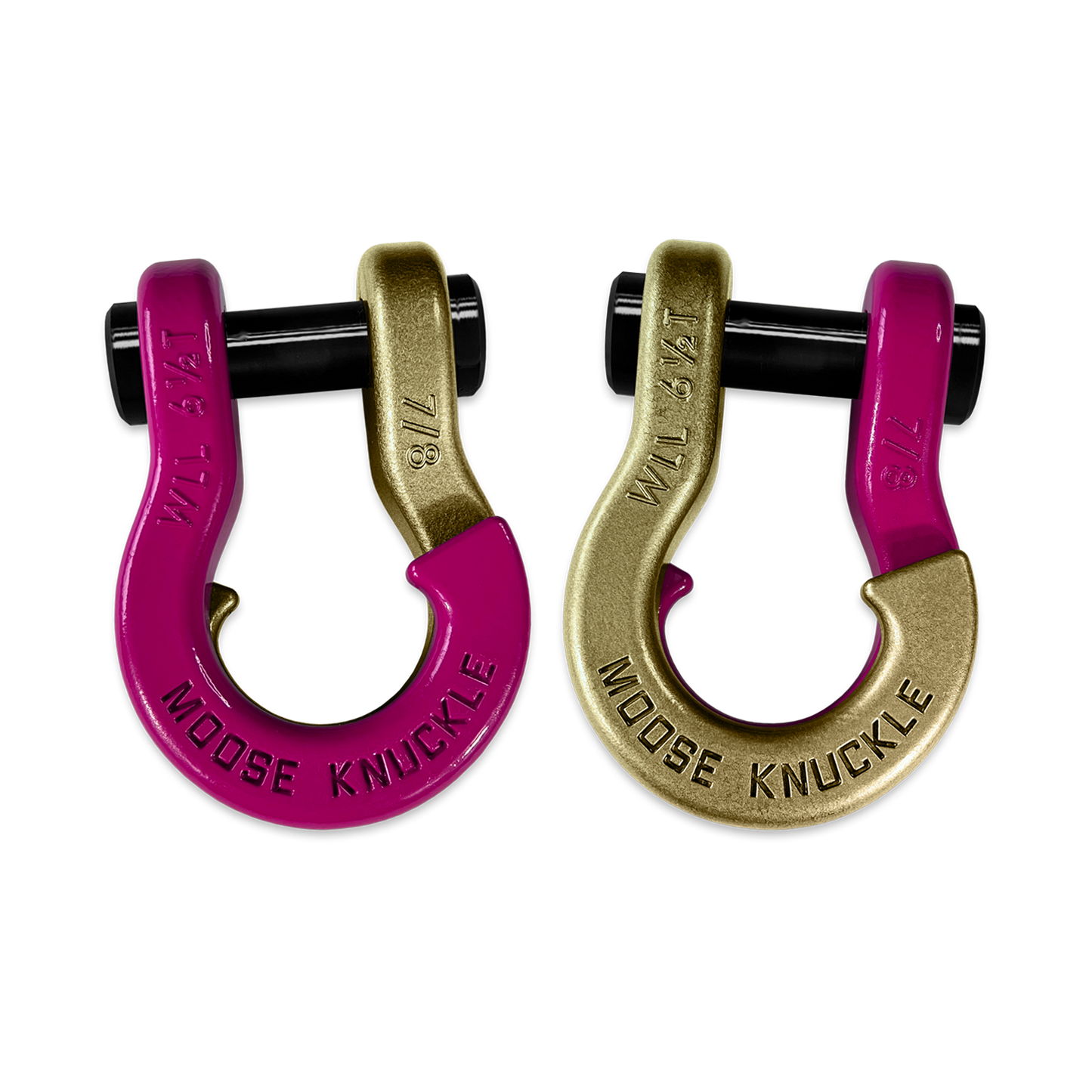 Jowl Recovery Split Shackle 7/8 Pogo Pink Moose Knuckle Offroad