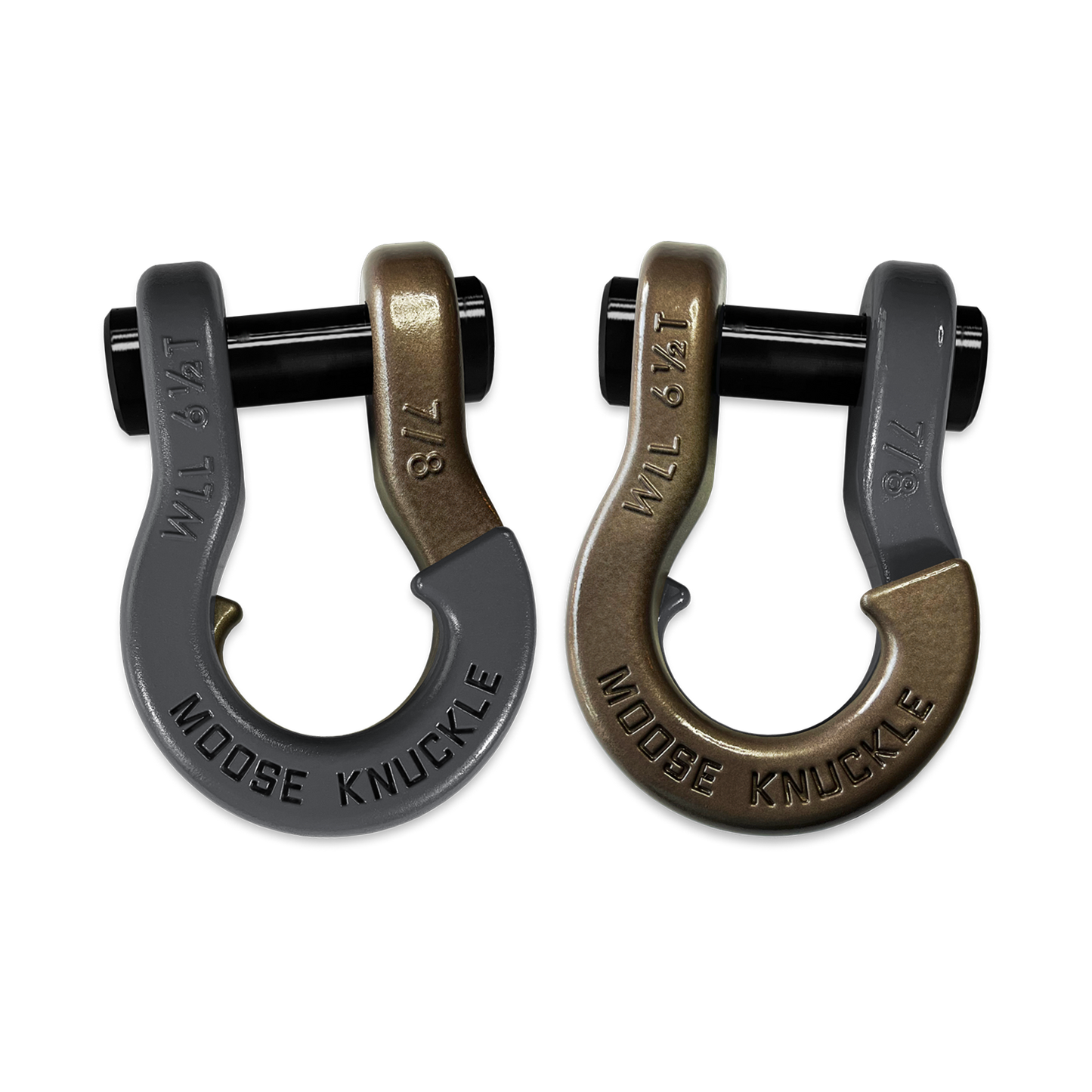Jowl Recovery Split Shackle 7/8 Gun Gray Moose Knuckle Offroad