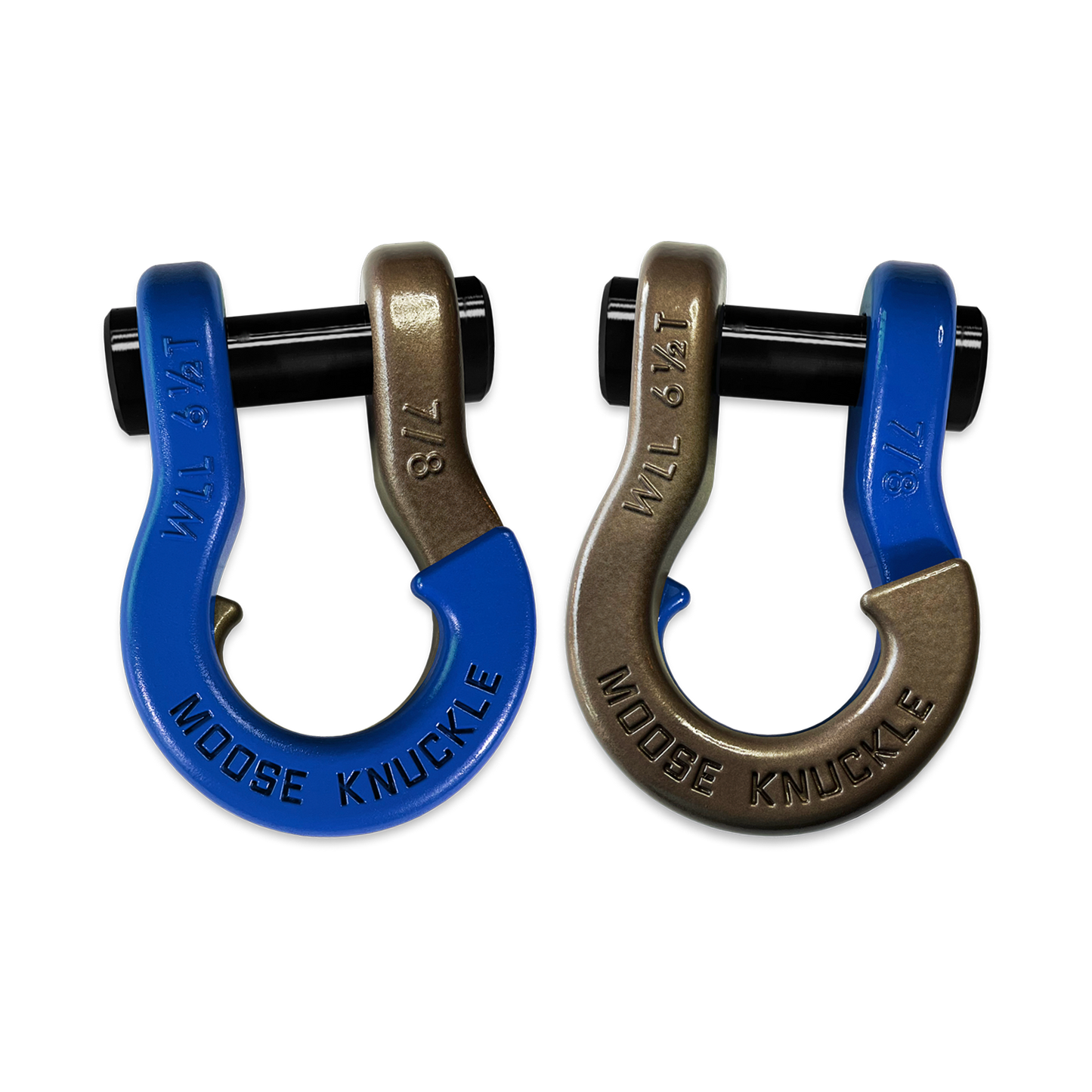 Jowl Recovery Split Shackle 7/8 Blue Balls Moose Knuckle Offroad