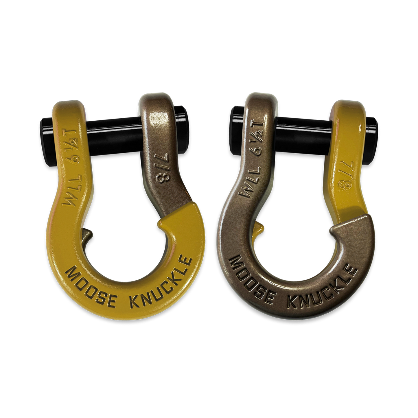 Jowl Recovery Split Shackle 7/8 Detonator Yellow Moose Knuckle Offroad