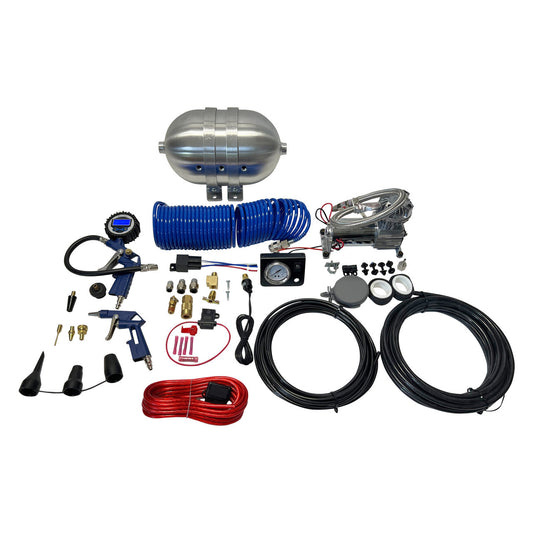 Onboard Air System 1.5 Gallon Aluminum Tank Digital Gauge C100 Compressor