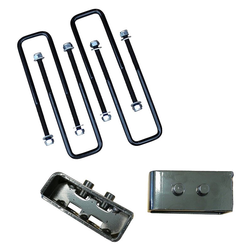 2 Inch Rear Lift Blocks w/Extended U-Bolts 04-20 F-150/06-08 Lincoln Mark LT
