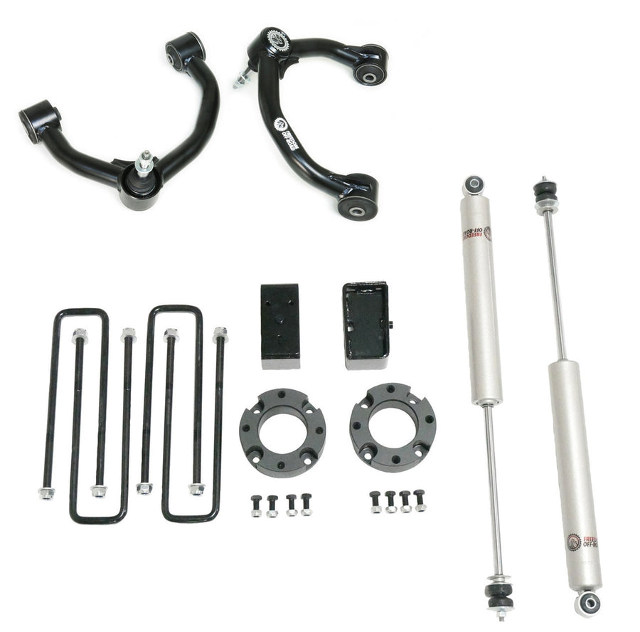 3 Inch Lift Kit Front Spacers w/ Rear Blocks, Shocks, and Control Arms