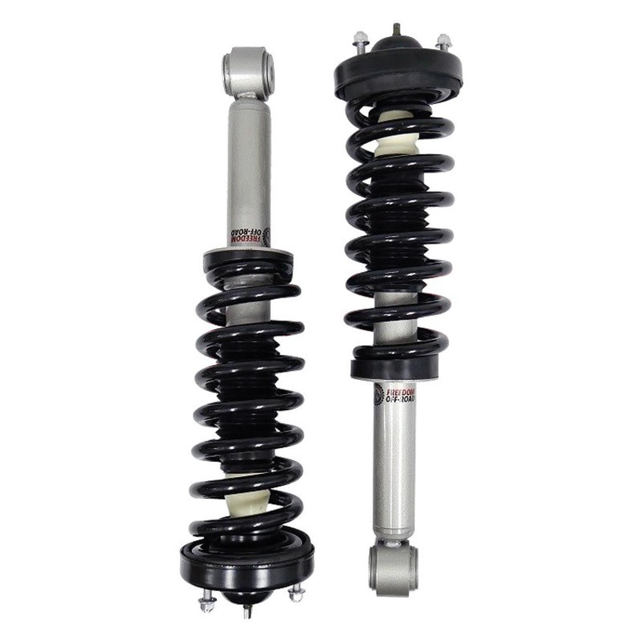 Front 3.5 Inch Lift Struts w/ Rear 3 Inch Blocks, Shocks, and Front Upper Control Arms 2004-2008 Ford F-150 Freedom Off-Road