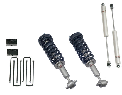 2 Inch Lift Kit Front Struts w/ Rear Blocks and Shocks 14-24 Ford F-150