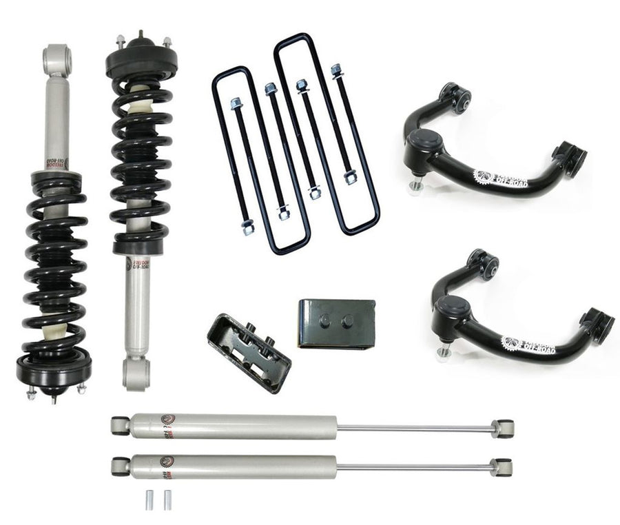 3 Inch Lift Kit Front Struts w/ Rear Blocks, Shocks, and Control Arms