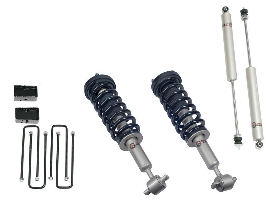Front 3 Inch Lift Struts w/ Rear 2 Inch Blocks and Shocks (RWD Only) 2014-2020 Ford F-150