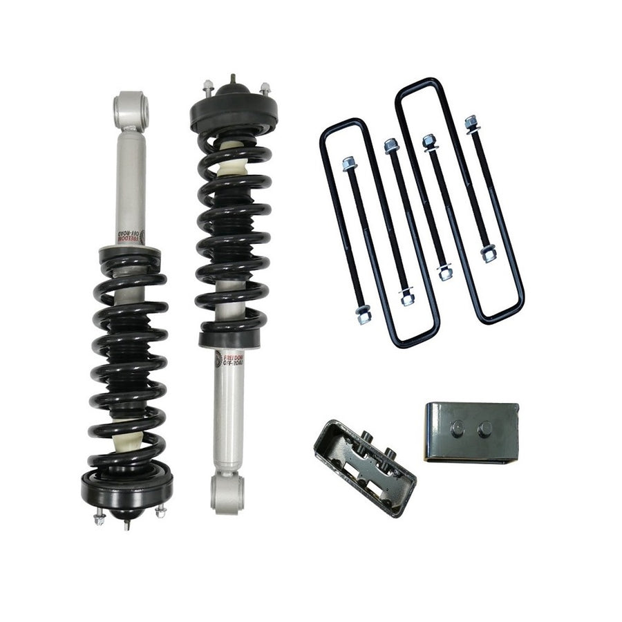 Front 3 Inch Lift Strut / 2 Inch Rear Blocks w/ U Bolts 09-13 F-150