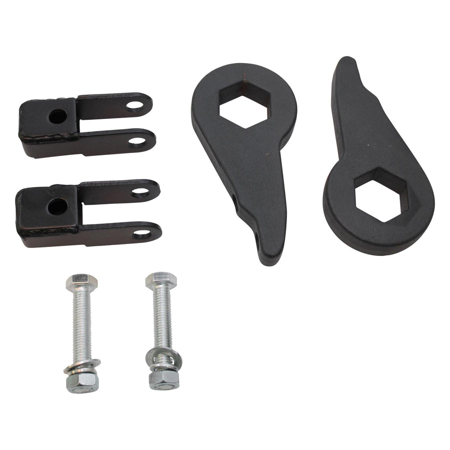 1-3 Inch Leveling Kit Torsion Keys w/Shock Extenders 02-06 Avalanche 1500 01-06 Silverado/Sierra 1500 01-10 Silverado 2500/3500 00-06 Suburban 1500 00-10 Yukon XL 2500 00-06 Tahoe