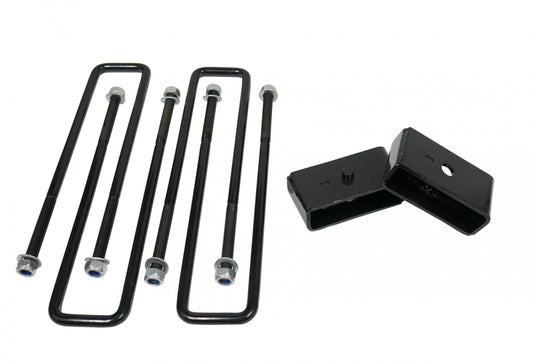 2 Inch Rear Lift Blocks w/Extended U-Bolts 11-24 Silverado/Sierra 2500 HD/3500 HD