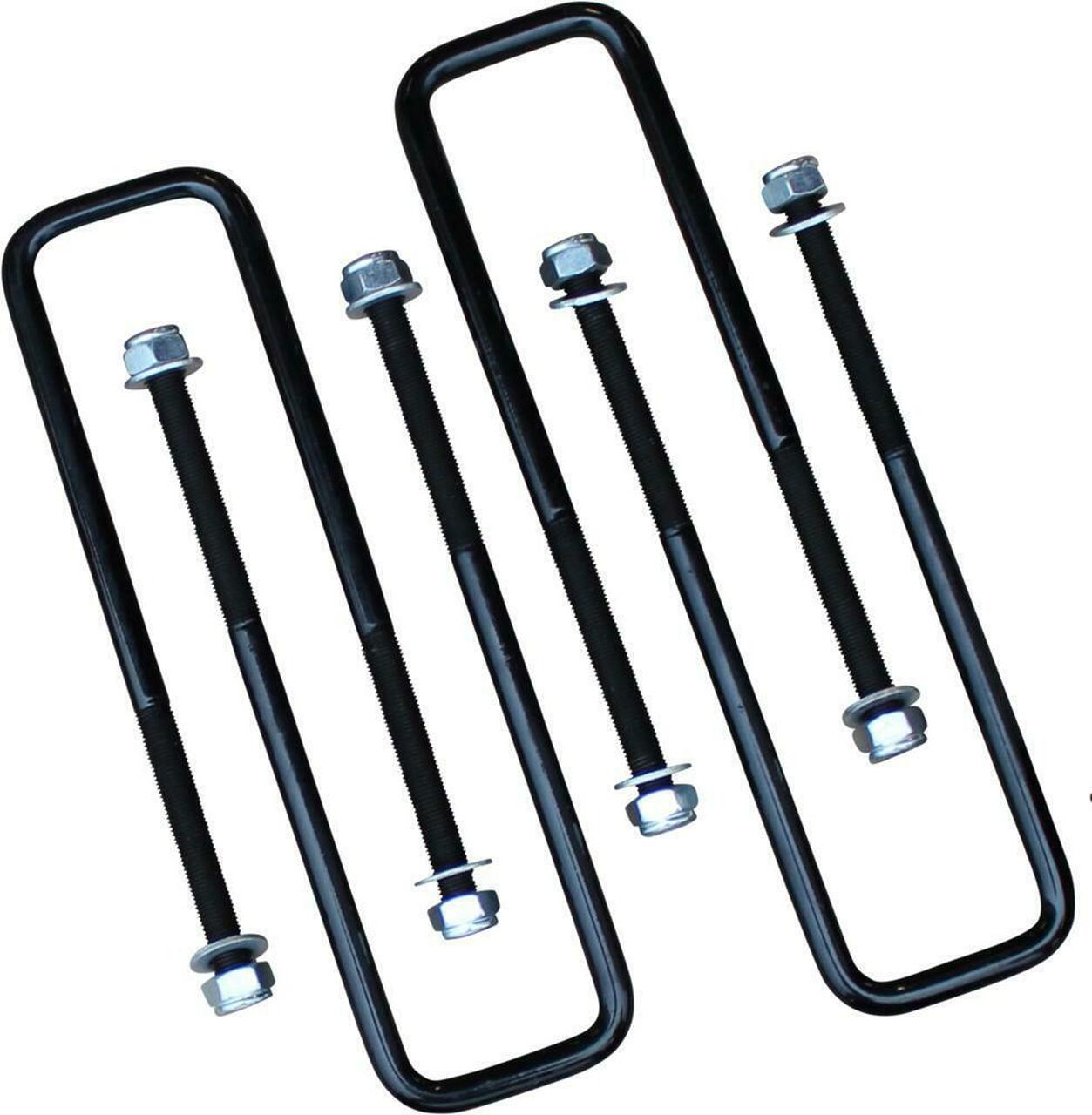 4 pcs Square U Bolts for 2.5 Inch Wide Leaf Springs 12 Inch Long 88-99 chevrolet C1500/K1500, 01-19 Silverado/Sierra 1500/01-04 Silverado/Sierra 2500/92-99 K1500/K2500 Suburban 05-23 Titan