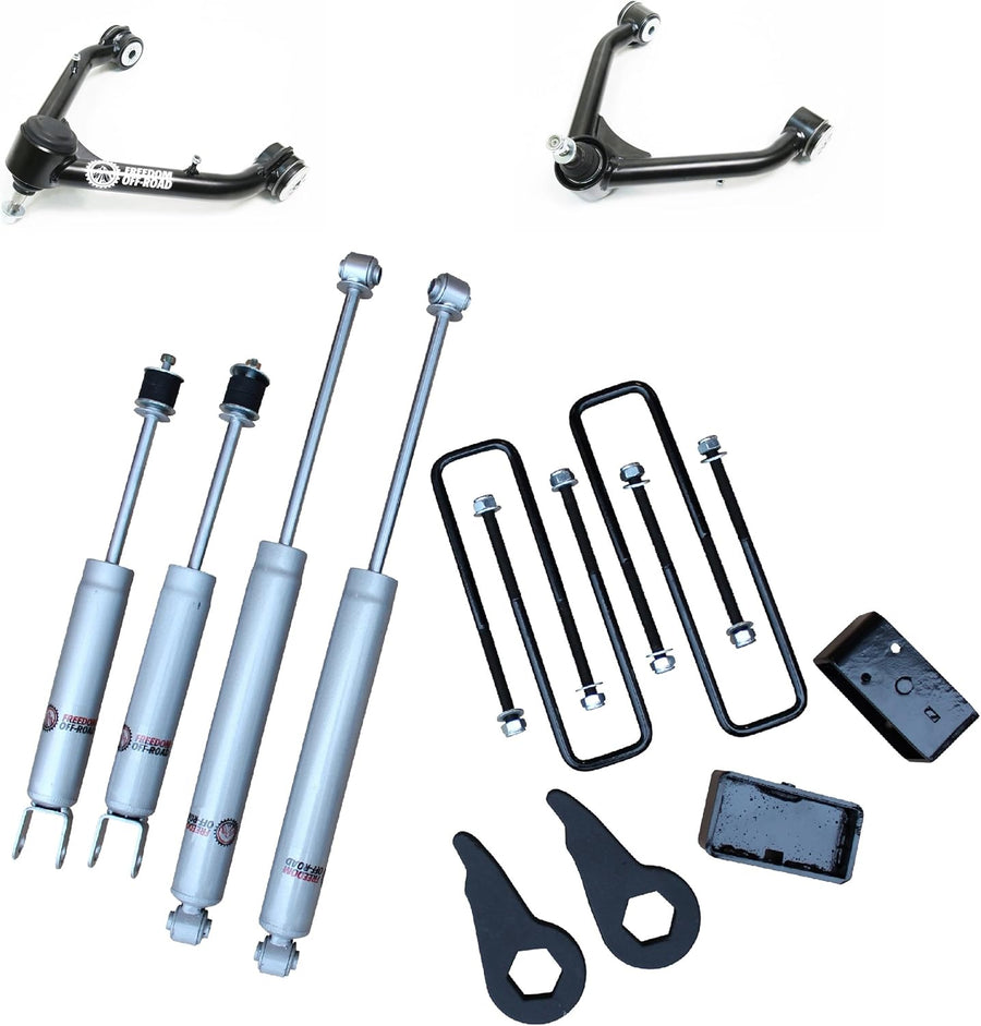 1-3 Inch Leveling Lift Kit w/ Shocks and Control Arms