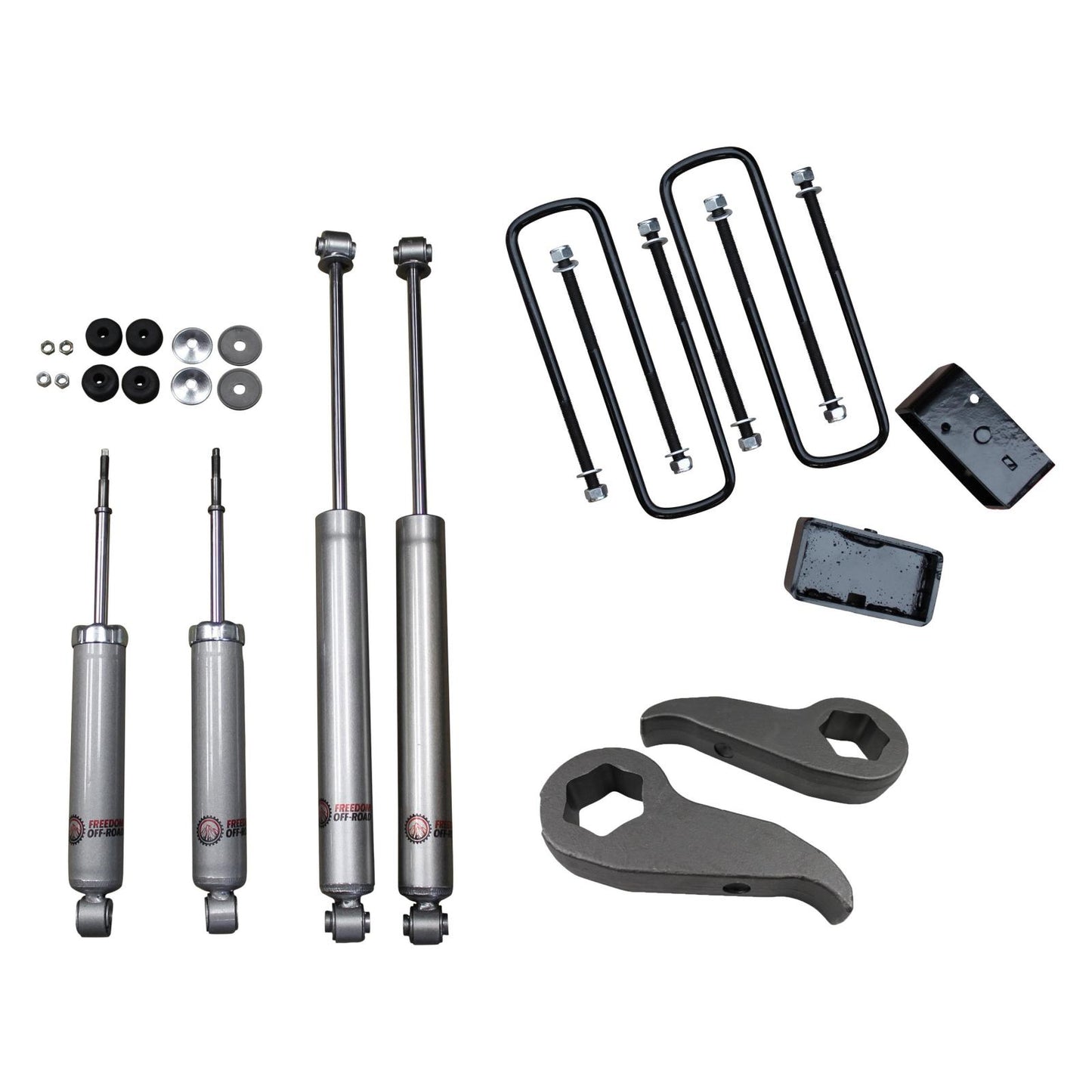1 Inch-3 Inch Leveling Lift Kit w/ Shocks 11-19 Silverado/Sierra 2500 HD/3500 HD