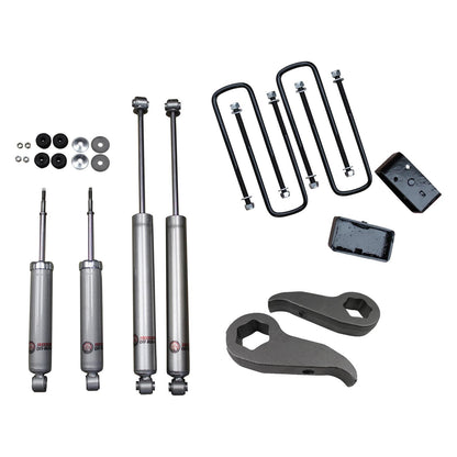 1 Inch-3 Inch Leveling Lift Kit w/ Shocks 11-19 Silverado/Sierra 2500 HD/3500 HD