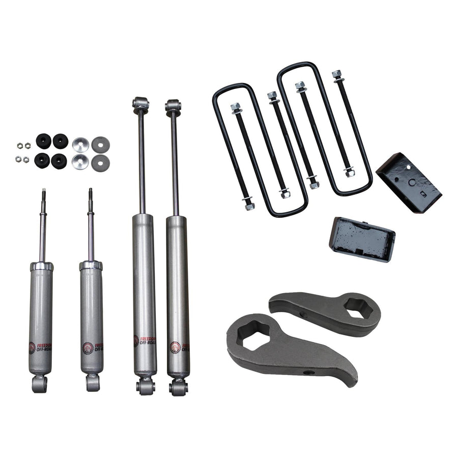 1 Inch-3 Inch Leveling Lift Kit w/ Shocks 11-19 Silverado/Sierra 2500 HD/3500 HD