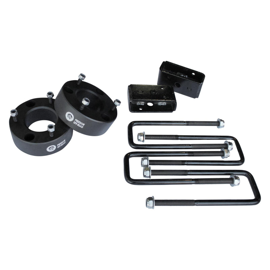 3 Inch Front Strut Spacer 2 Inch Rear Lift Blocks w/U Bolts 07-19 Silverado/Sierra 1500